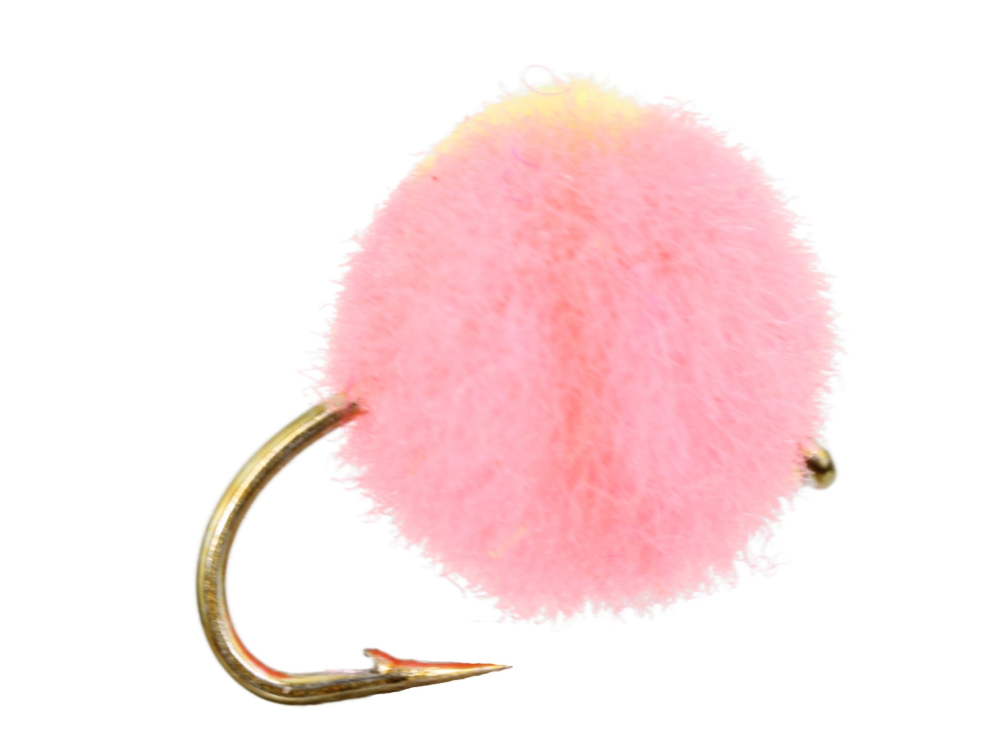 Wild Water Fly Fishing Pink Egg with Yellow Spot, Size 12, Qty. 6-Goodwynn&#39;sGoodwynn&#39;s