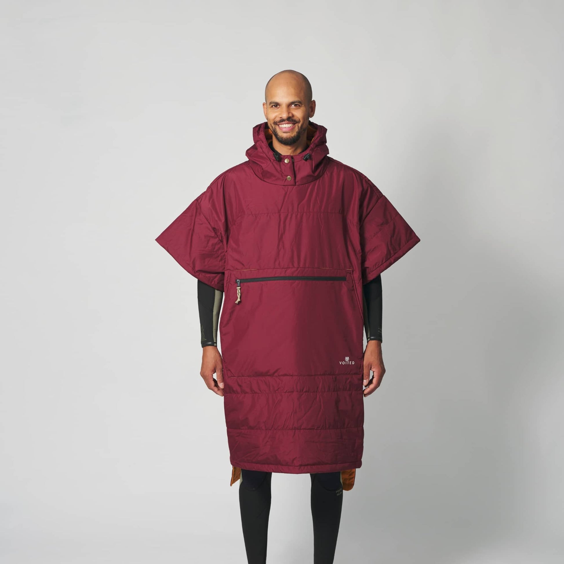 VOITED 2nd Edition Outdoor Poncho for Surfing, Camping, Vanlife & Wild Swimming - Cardinal-Goodwynn&#39;sGoodwynn&#39;s