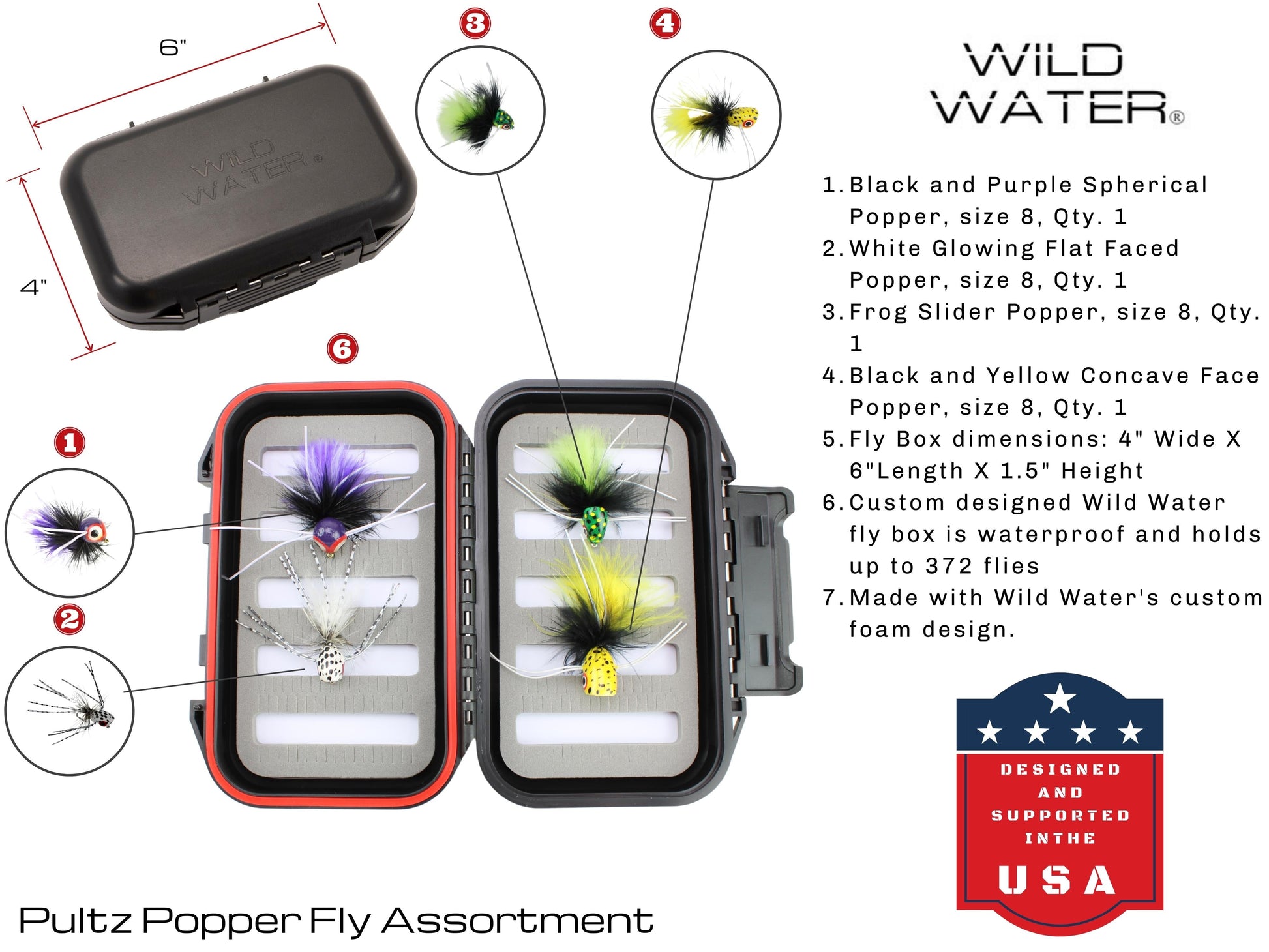 Wild Water Fly Fishing Combo for Panfish and Bass, 9 ft 5/6 wt Rod-Goodwynn&#39;sGoodwynn&#39;s