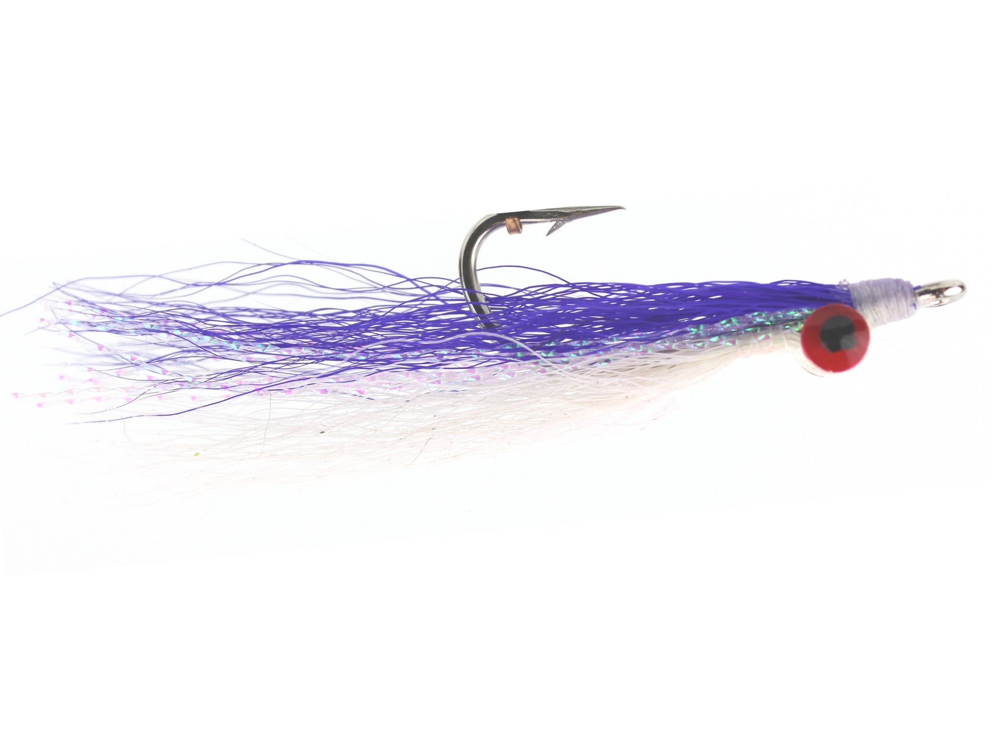 Wild Water Fly Fishing Purple and White Heavy Clouser Deep Diving Minnow, Size 1/0, Qty. 3-Goodwynn&#39;sGoodwynn&#39;s