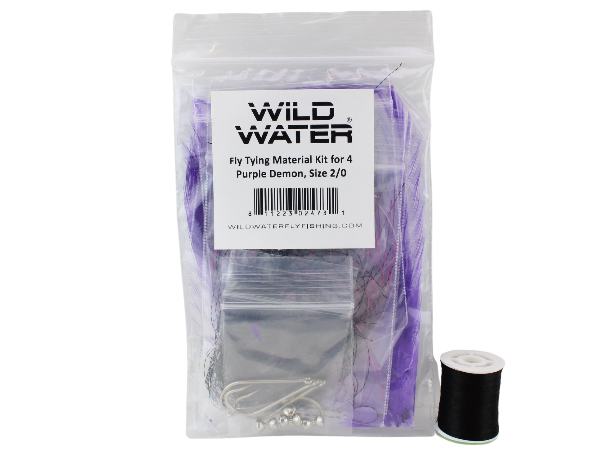 Wild Water Fly Fishing Fly Tying Material Kit, Purple Demon-Goodwynn&#39;sGoodwynn&#39;s