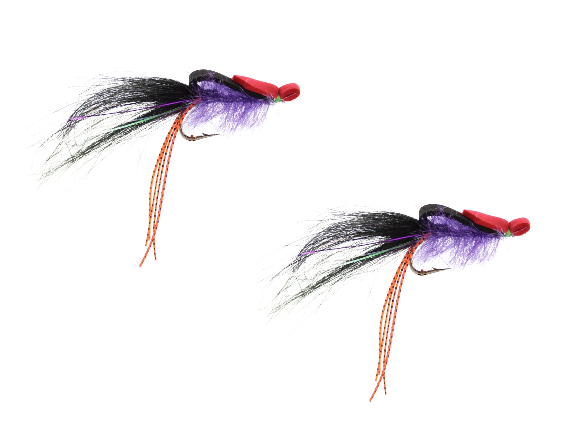 Purple, Black and Red Saltwater EP Foam Fly, size 2/0, Qty. 2-Goodwynn&#39;sGoodwynn&#39;s