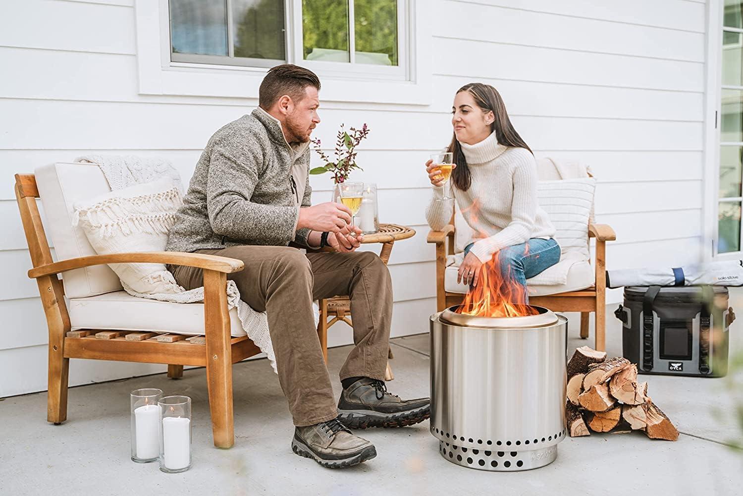 Solo Stove Bundle - Ranger/Bonfire/Yukon/Canyon 2.0 with Stand, Smokeless Fire Pit | Wood Burning Fireplaces with Removable Ash Pan, Portable Outdoor Firepit - Ideal for Camping & Outdoor Spaces, Stainless Steel-Goodwynn&#39;sGoodwynn&#39;s