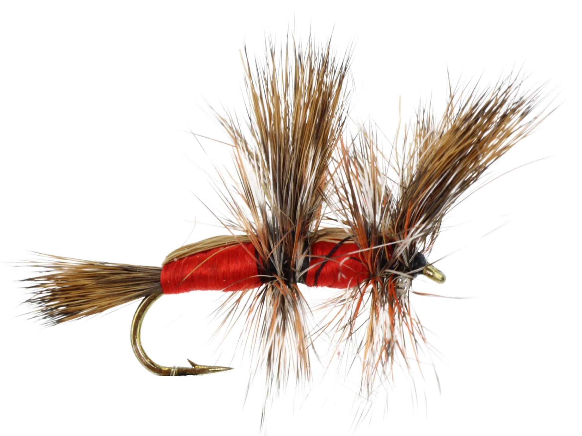 Wild Water Fly Fishing Red Double Humpy, Size 10, Qty. 6-Goodwynn&#39;sGoodwynn&#39;s