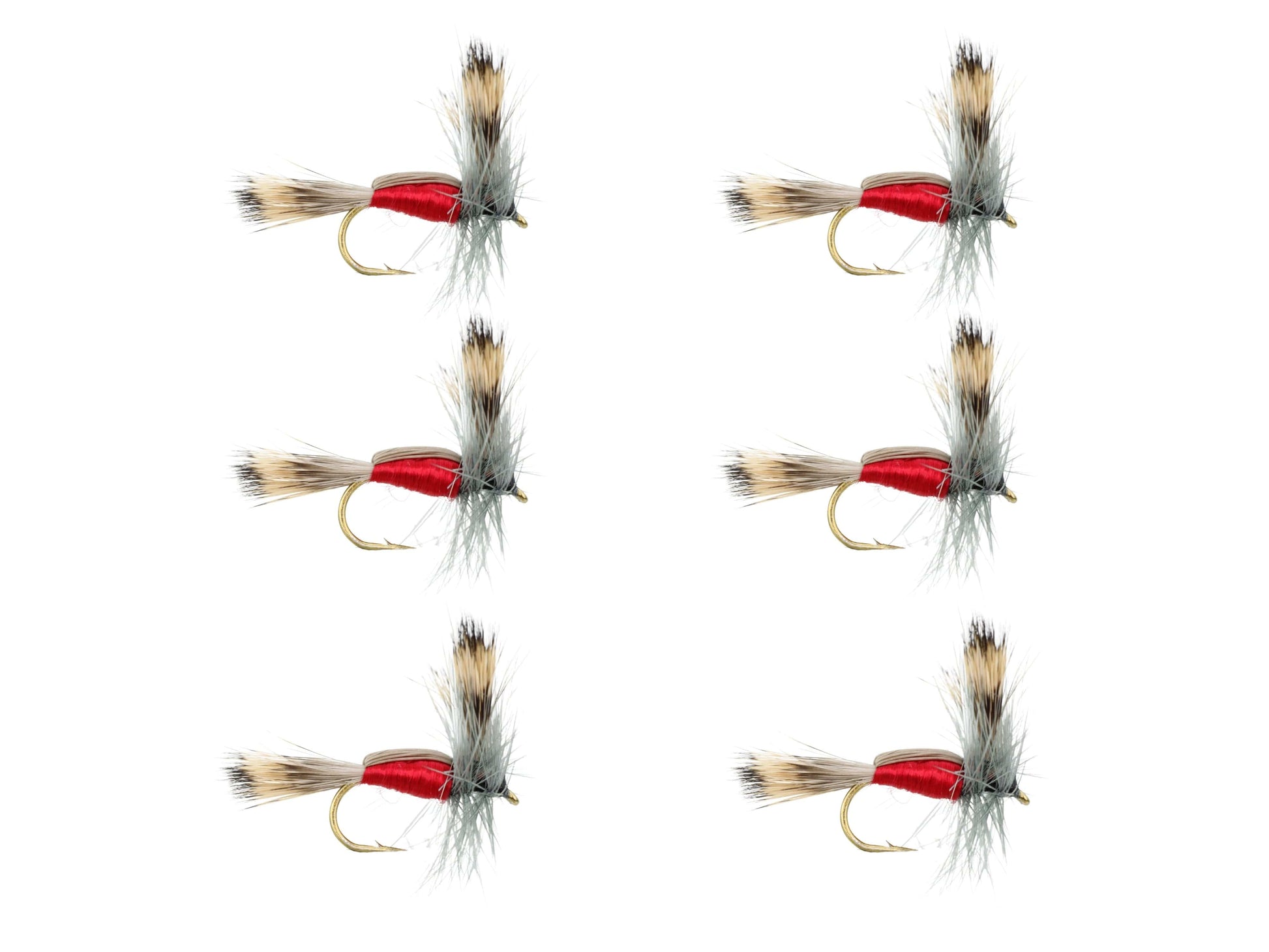 Wild Water Fly Fishing Red Humpy, Size 10, Qty. 6-Goodwynn&#39;sGoodwynn&#39;s