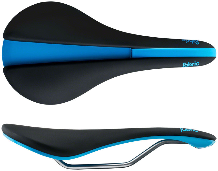 Fabric Line Shallow Saddle - Chromoly Black/Blue 134 Width