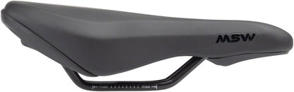 MSW Youth Saddle - Memory Foam Steel Black