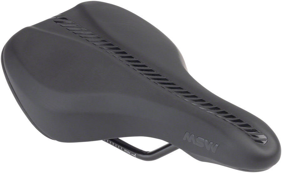 MSW Youth Saddle - Memory Foam Steel Black