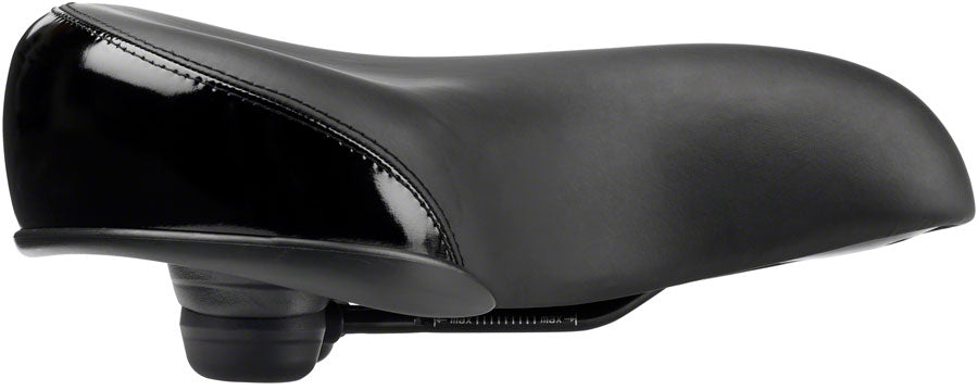 MSW Cruiser Saddle - Memory Foam Soft Touch Cover Steel Black