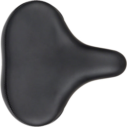 MSW Cruiser Saddle - Memory Foam Soft Touch Cover Steel Black