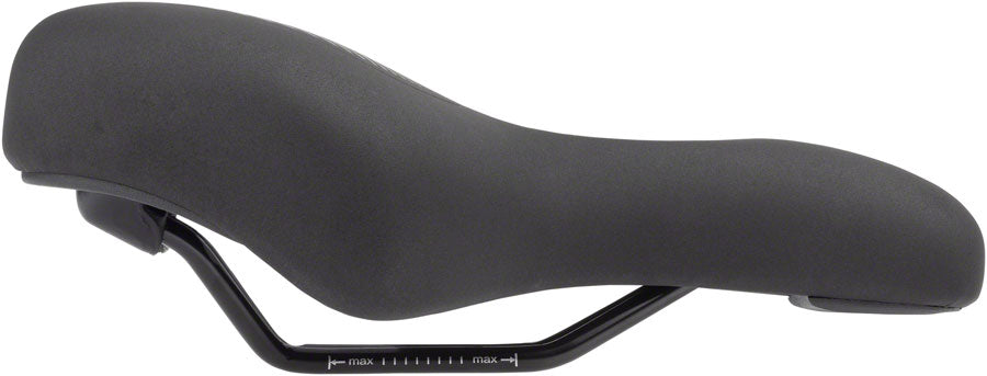 MSW Womens Saddle - Memory Foam Soft Touch Cover Steel Black