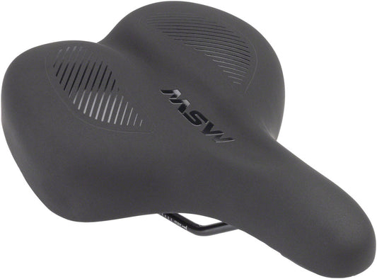 MSW Womens Saddle - Memory Foam Soft Touch Cover Steel Black