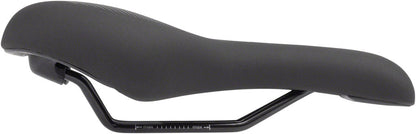 MSW Mens Saddle - Memory Foam Soft Touch Cover Steel Black