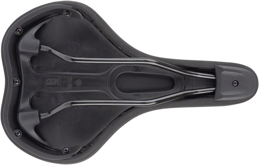 MSW Mens Saddle - Memory Foam Soft Touch Cover Steel Black