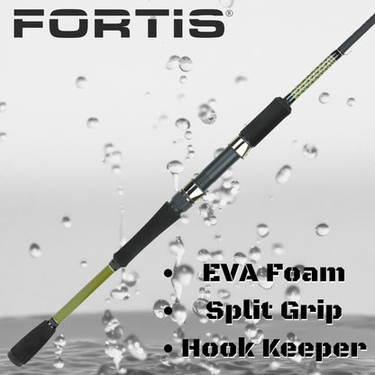 FORTIS 6' Medium Heavy Action 1 Piece Spinning Rod