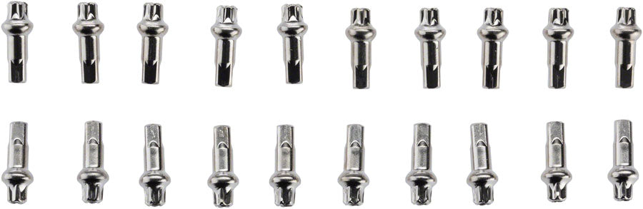 DT Swiss Squorx Pro Head Pro Lock Brass Nipples: 2.0 x 15mm Silver Box of 20