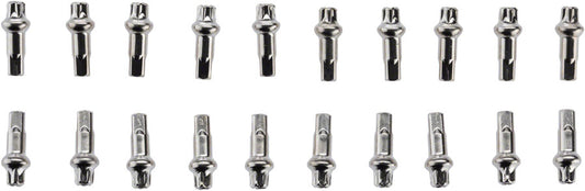 DT Swiss Squorx Pro Head Pro Lock Brass Nipples: 2.0 x 15mm Silver Box of 20-Goodwynn's