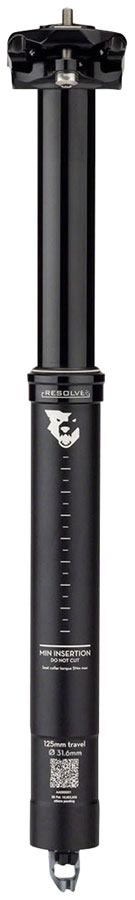 Wolf Tooth Resolve Dropper Seatpost - 31.6 125mm Travel Black Rev 2-Goodwynn&#39;sGoodwynn&#39;s