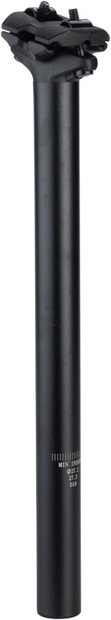 MSW Two-Bolt Seatpost 27.2 x 350 Matte Black-Goodwynn's