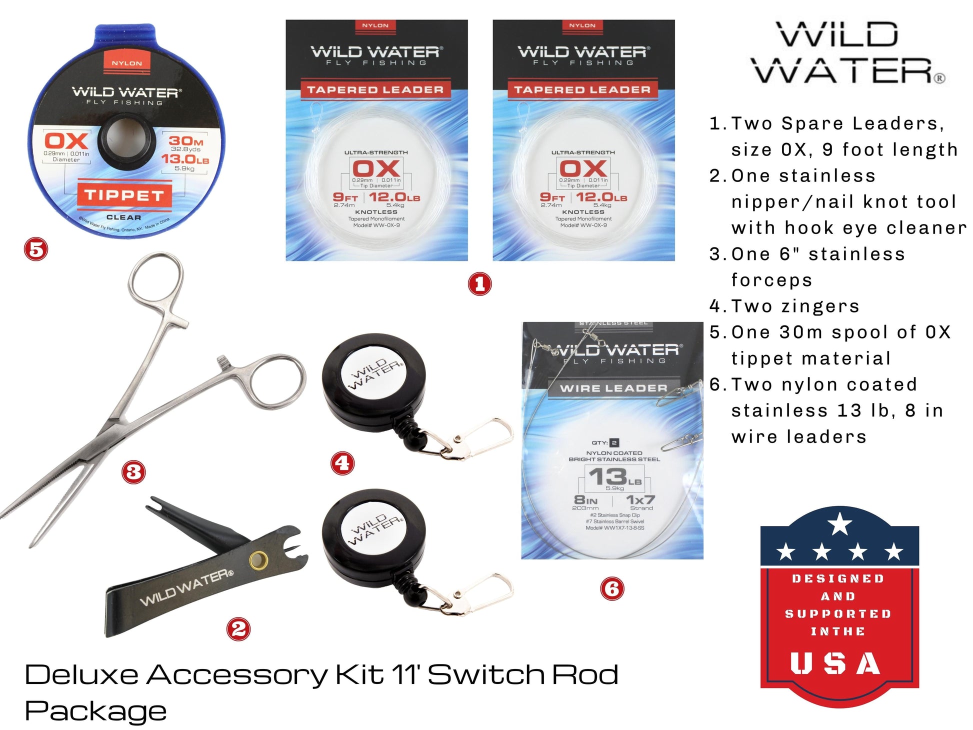 Wild Water Fly Fishing Kit for Bass and Pike, 11 ft 5 wt Switch Rod-Goodwynn&#39;sGoodwynn&#39;s