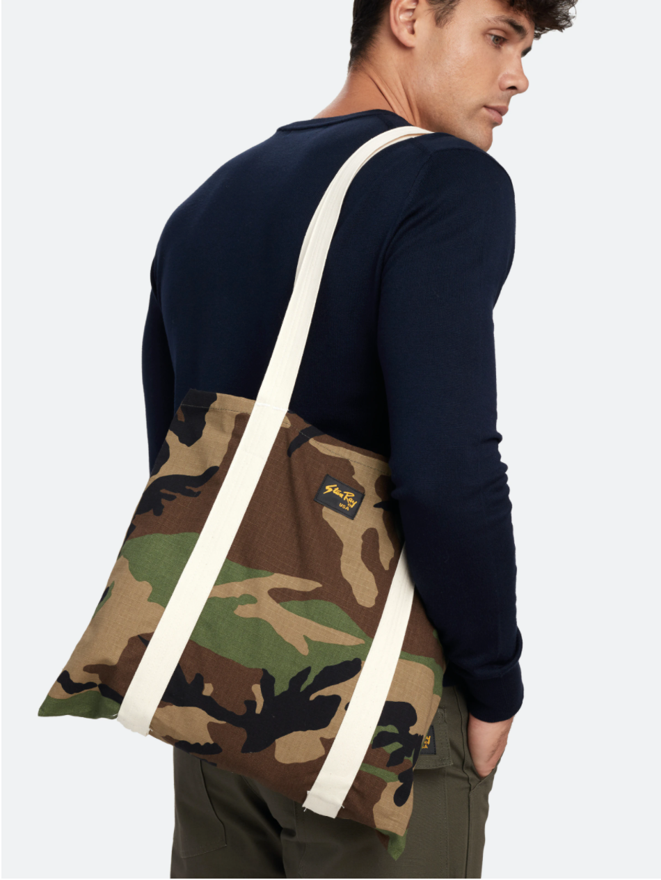 9059 TOTE BAG WOODLAND CAMO RIPSTOP