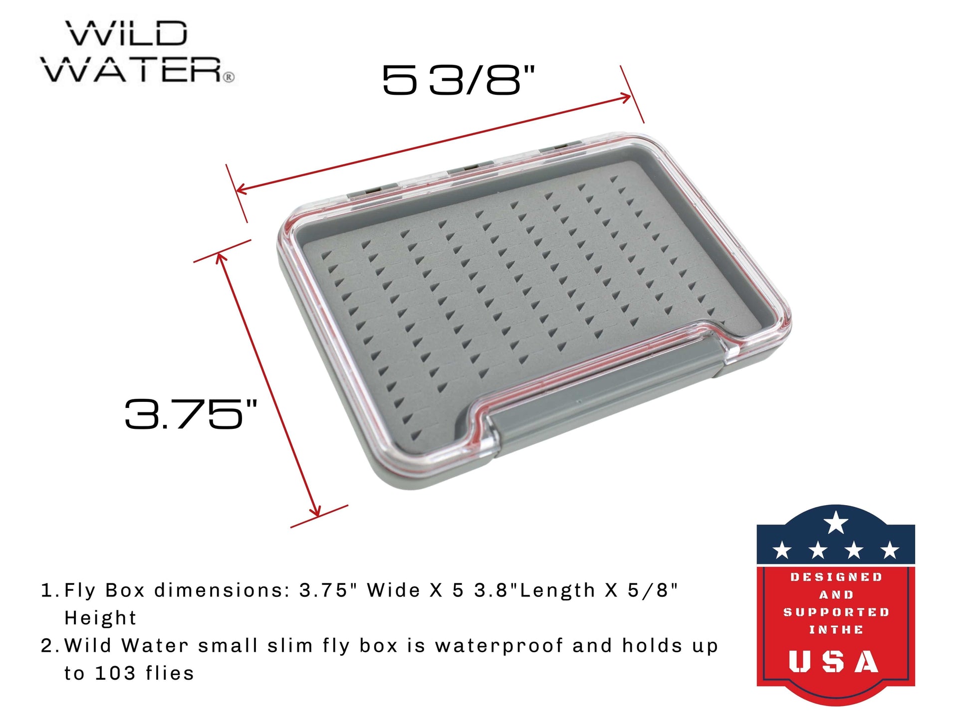 Wild Water Fly Fishing Small Thin Foam Insert Fly Box-Goodwynn&#39;sGoodwynn&#39;s