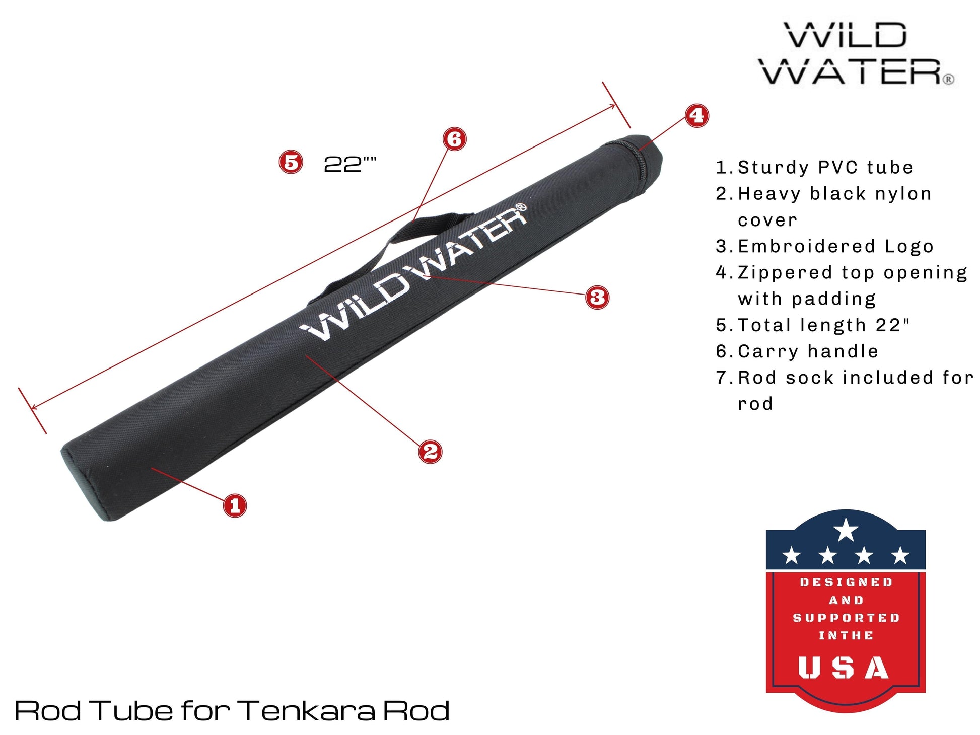 Wild Water Fly Fishing 6' Tenkara Rod-Goodwynn&#39;sGoodwynn&#39;s