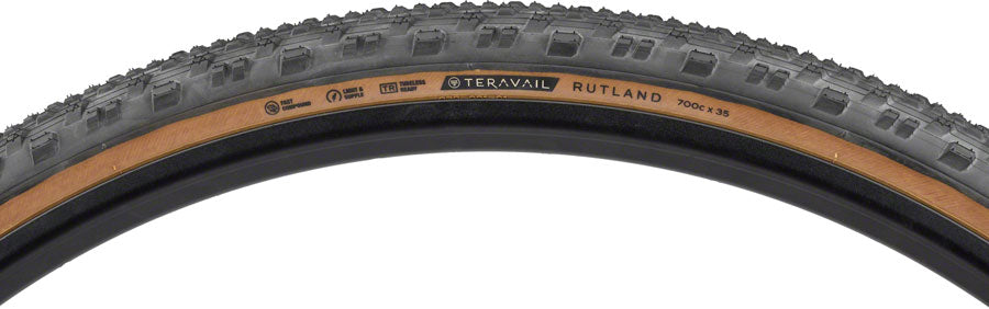 Teravail Rutland Tire - 700 x 35 Light and Supple Tan Fast Compound