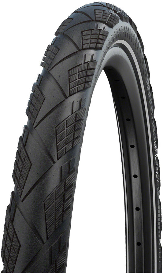 Schwalbe Marathon Efficiency Tire - 700 x 35 Clincher Folding BLK/Reflective Evolution Line Super Race V-Guard Addix Race E-50-Goodwynn's