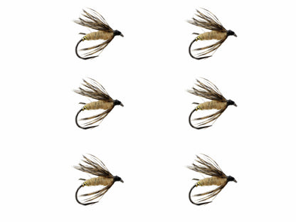 Wild Water Fly Fishing Tan Killer Kebari Tenkara Fly, size 12, qty. 6