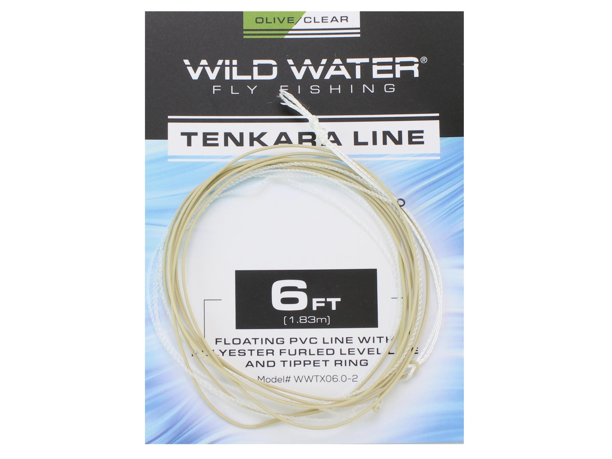 Wild Water Fly Fishing 6' Olive PVC Tenkara Line with Furled Level Line-Goodwynn&#39;sGoodwynn&#39;s