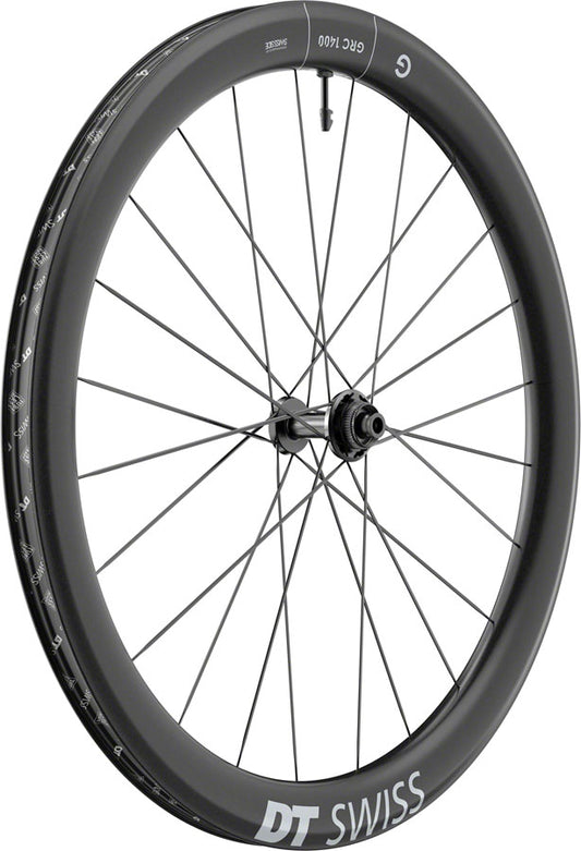 DT Swiss GRC 1400 DICUT 50 Front Wheel - 700c 12 x 100mm Center-Lock Black-Goodwynn's