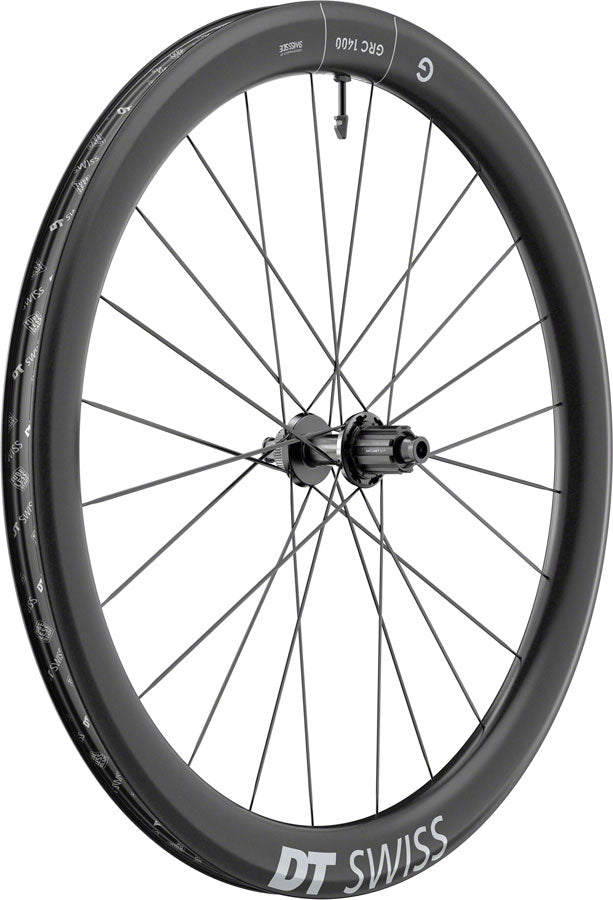 DT Swiss GRC 1400 DICUT 50 Rear Wheel - 700c 12 x 142mm Center-Lock N3W Ratchet EXP 36 BLK-Goodwynn&#39;sGoodwynn&#39;s