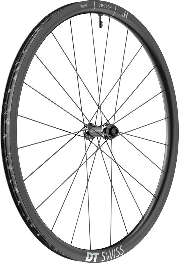 DT Swiss HGC 1400 Spline 30 Front Wheel - 700c 12 x 100mm Center-Lock Black-Goodwynn&#39;sGoodwynn&#39;s