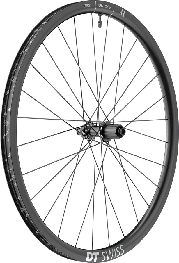 DT Swiss HGC 1400 Spline 30 Rear Wheel - 700c 12 x 142mm Center-Lock HG 11 Road Ratchet EXP OS 30 BLK