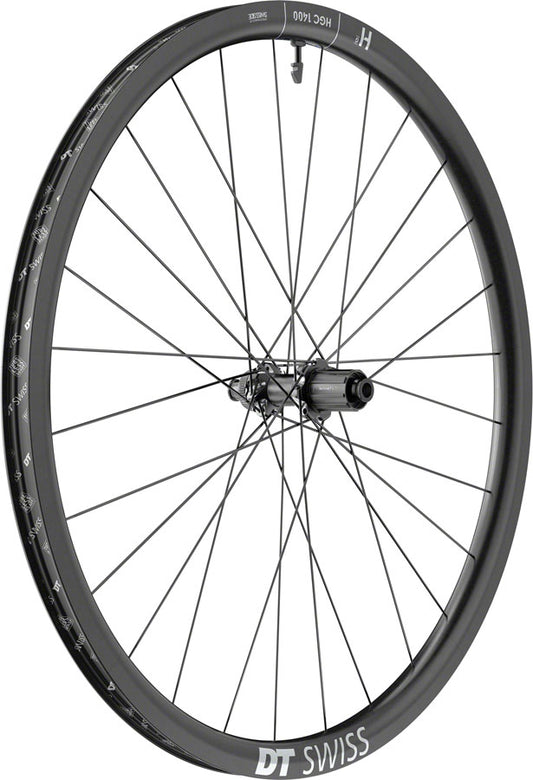 DT Swiss HGC 1400 Spline 30 Rear Wheel - 700c 12 x 142mm Center-Lock HG 11 Road Ratchet EXP OS 30 BLK-Goodwynn's