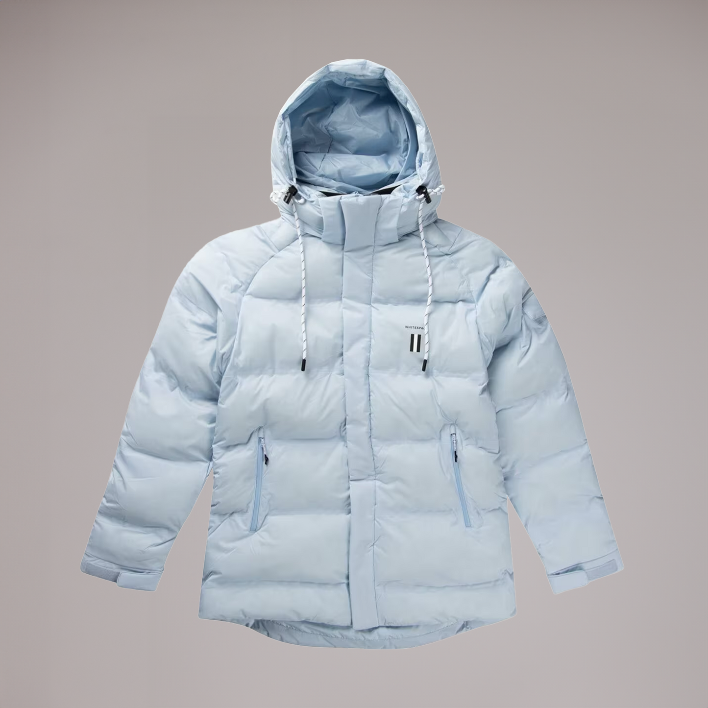 Waterproof Insulated Puffy Parka Jacket - Sky Blue