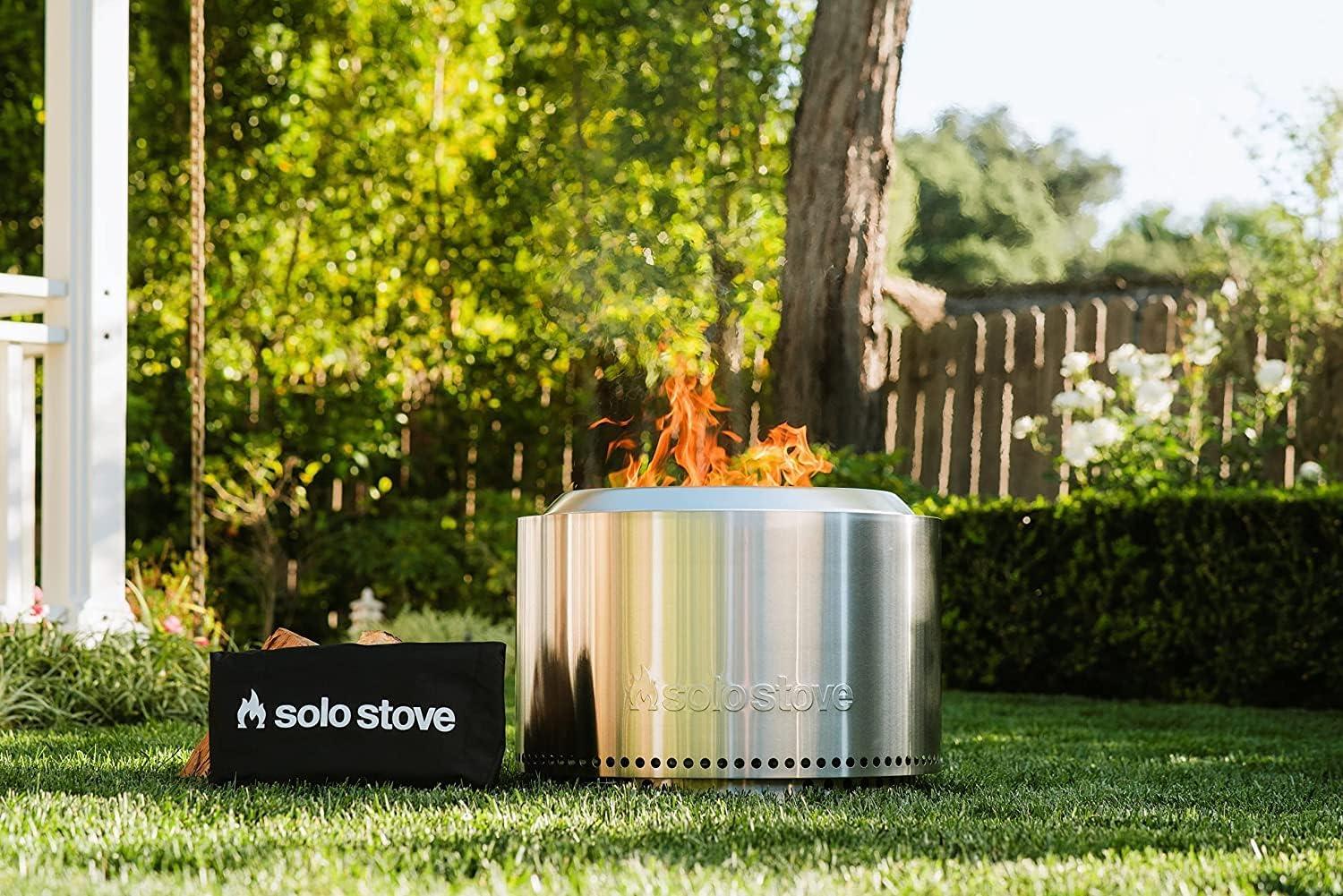 Solo Stove Bundle - Ranger/Bonfire/Yukon/Canyon 2.0 with Stand, Smokeless Fire Pit | Wood Burning Fireplaces with Removable Ash Pan, Portable Outdoor Firepit - Ideal for Camping & Outdoor Spaces, Stainless Steel-Goodwynn&#39;sGoodwynn&#39;s