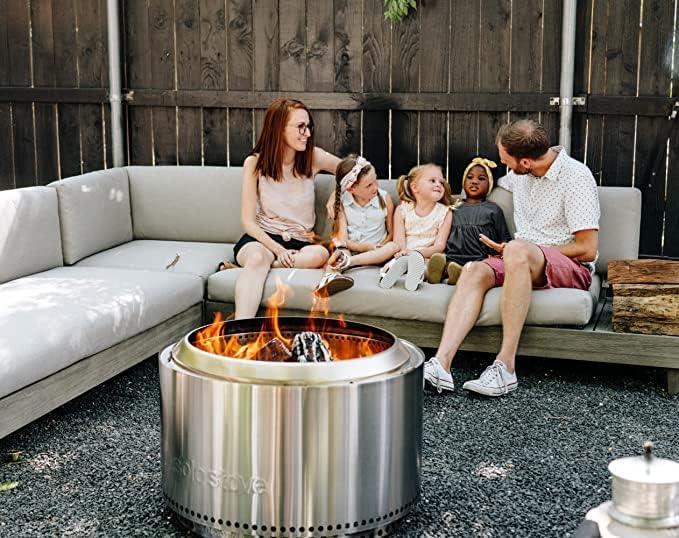 Solo Stove Bundle - Ranger/Bonfire/Yukon/Canyon 2.0 with Stand, Smokeless Fire Pit | Wood Burning Fireplaces with Removable Ash Pan, Portable Outdoor Firepit - Ideal for Camping & Outdoor Spaces, Stainless Steel-Goodwynn&#39;sGoodwynn&#39;s