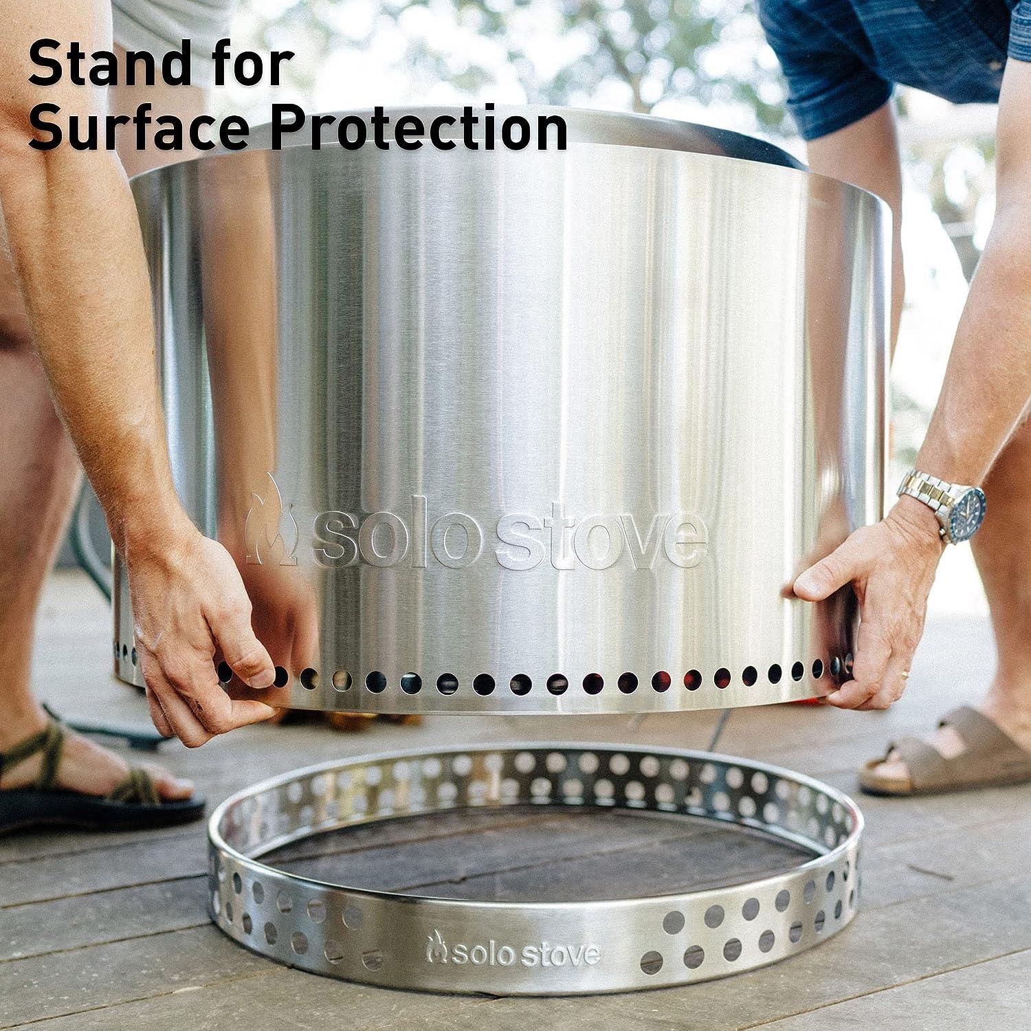 Solo Stove Bundle - Ranger/Bonfire/Yukon/Canyon 2.0 with Stand, Smokeless Fire Pit | Wood Burning Fireplaces with Removable Ash Pan, Portable Outdoor Firepit - Ideal for Camping & Outdoor Spaces, Stainless Steel-Goodwynn&#39;sGoodwynn&#39;s