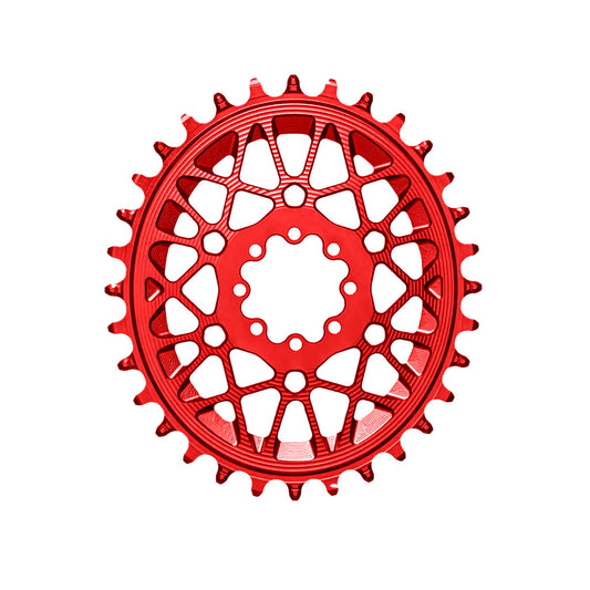 Absolute Black Oval SRAM T-Type DM 8-Hole Boost Chainring 32T Red-Goodwynn's