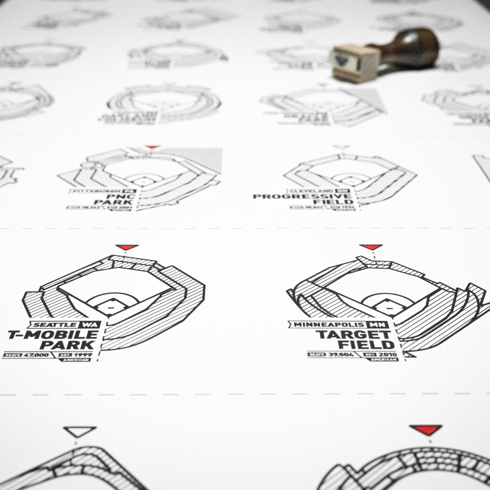 The Baseball Stadium Register Print-Goodwynn&#39;sGoodwynn&#39;s