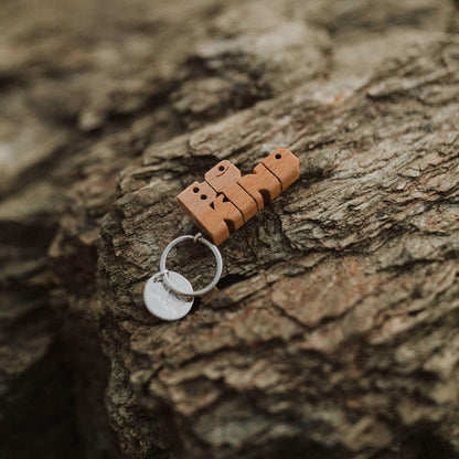 BE KIND Wood Keychain