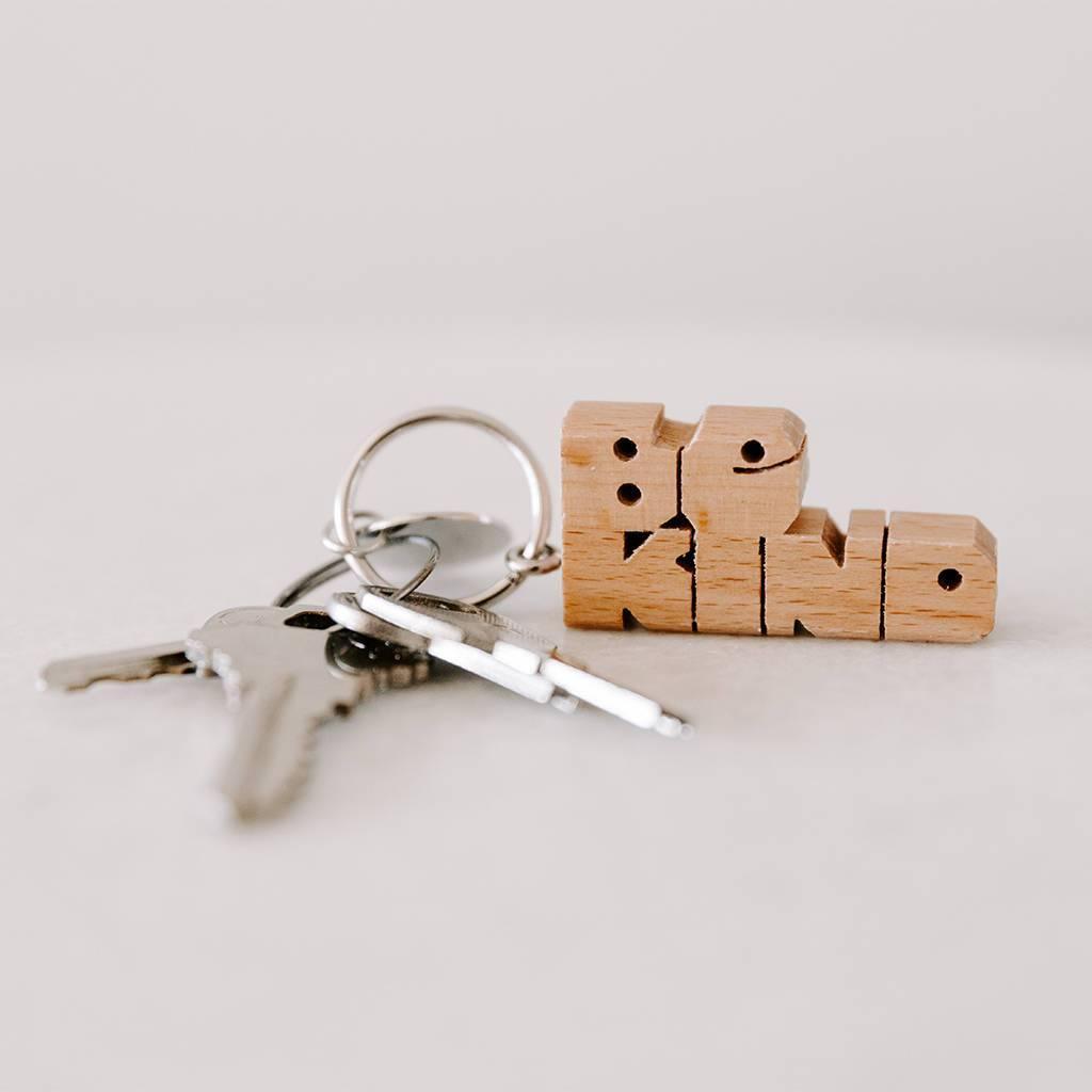 BE KIND Wood Keychain-Goodwynn&#39;sGoodwynn&#39;s