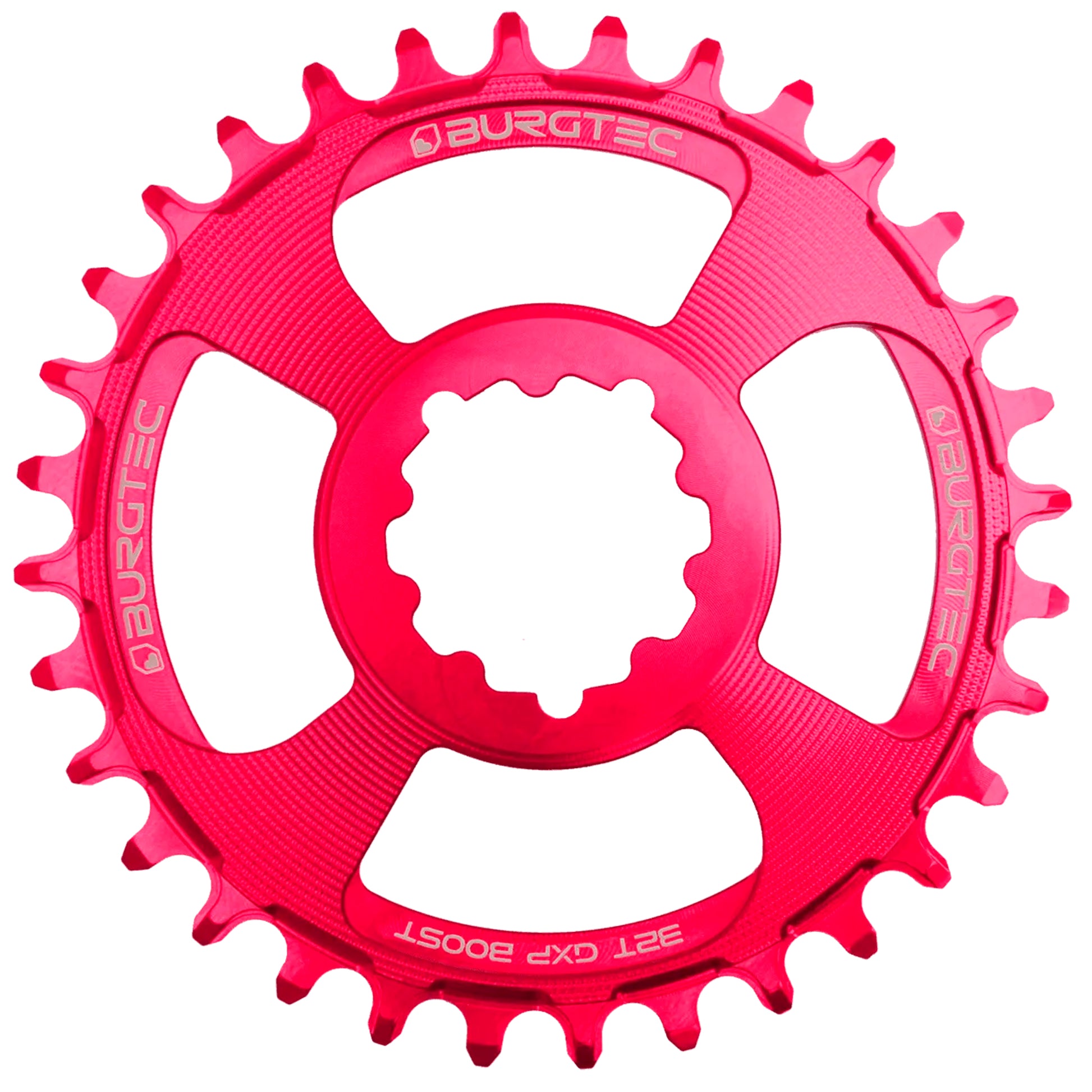 Burgtec GXP Boost 3mm Thick Thin Chainring 30T - Toxic Pink-Goodwynn&#39;sGoodwynn&#39;s