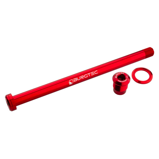 Burgtec 180mm x 12mm 1.00mm Pitch Rear Axle - Race Red-Goodwynn's