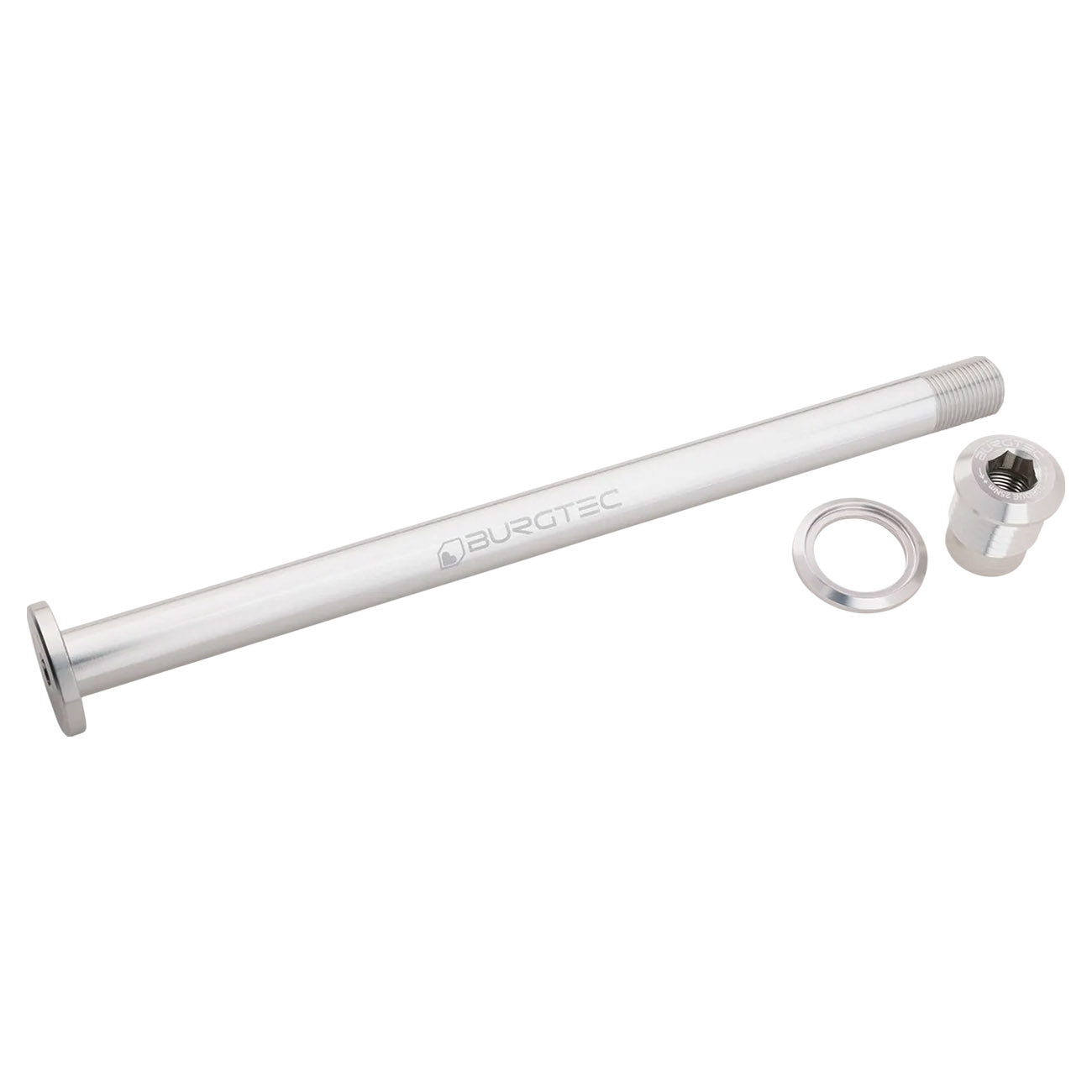 Burgtec Evil 183.5mm UDH Rear Axle - Rhodium Silver