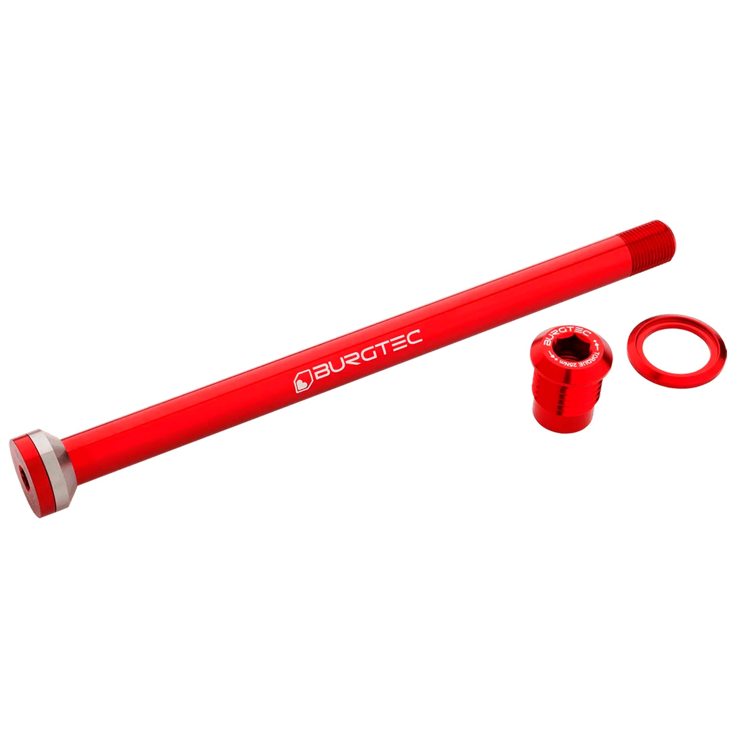 Burgtec Transition 175mm UDH Rear Axle - Race Red