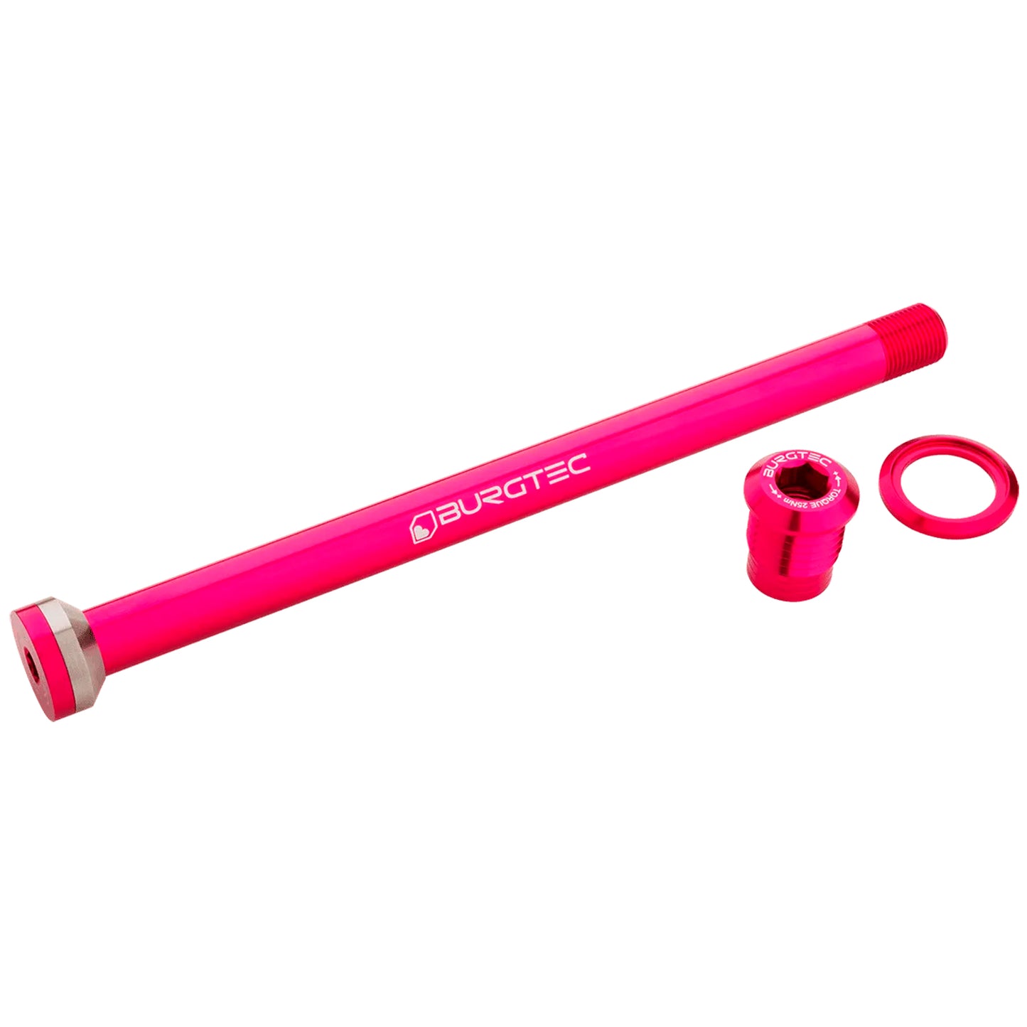 Burgtec Transition 175mm UDH Rear Axle - Toxic Barbie Pink