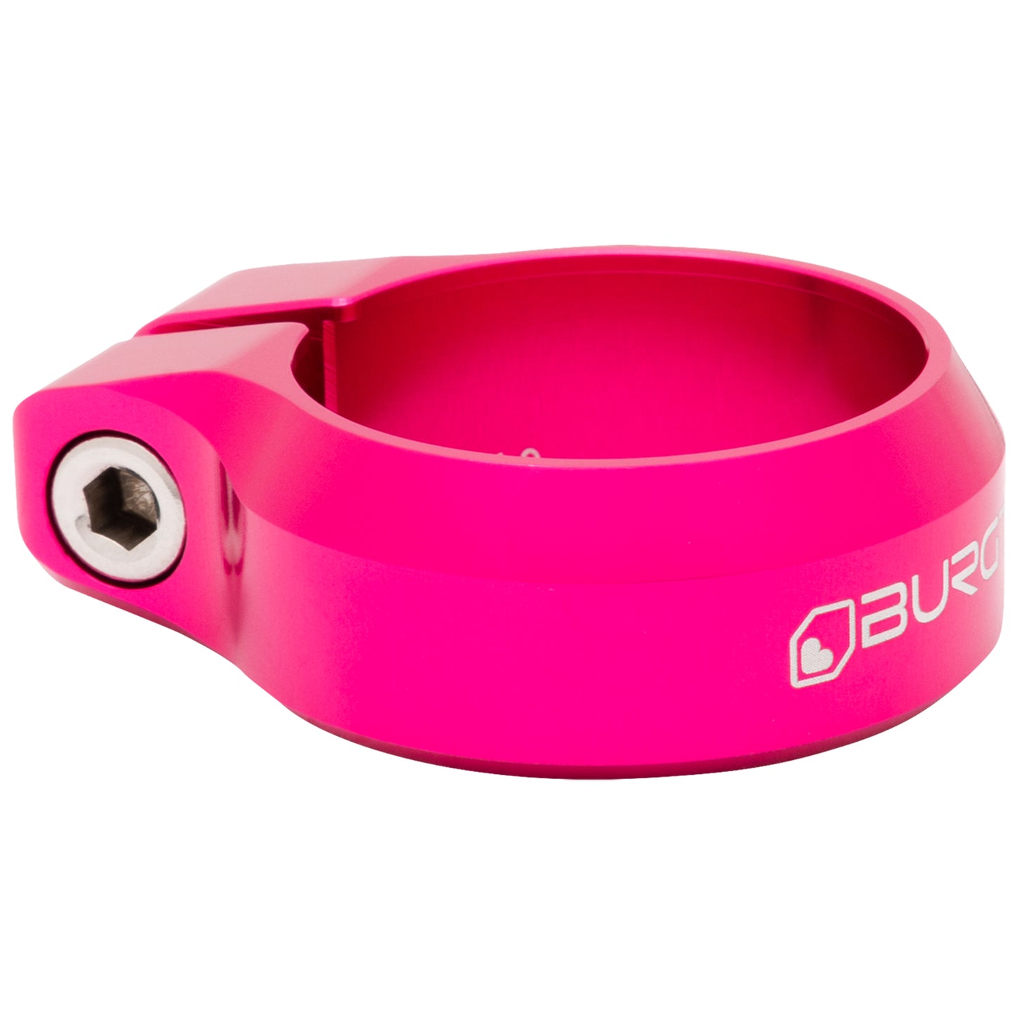 Burgtec Seat Clamp - 34.9mm Diameter - Toxic Barbie Pink